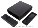 Carcasă universală aluminiu 177,6x209x61,1mm negru