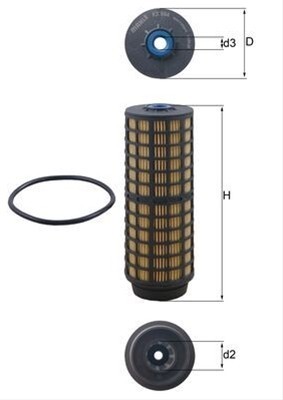 Filtru combustibil MAHLE KX564D foto