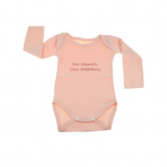 Body maneca lunga fetite Mini Bimbi BMB-03CO, Coral foto