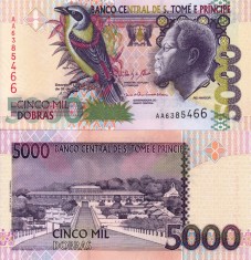 SAO TOME SI PRINCIPE 5.000 dobras 2013 UNC!!! foto