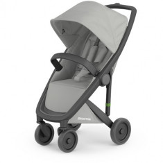 Carucior Classic Upp Ecologic cu Cadru Negru Grey foto