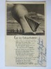 Rara! Carte postala circul.1940 Zeppelin militar nazist WW II cu stampila rara, Circulata, Printata