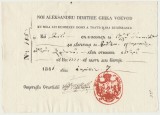 Valahia 1841 inam litere chirilice sigiliul voievod Al. D. Ghika curier 6 cai la Giurgiu semnat Secretarul statului C-tin Cantacuzino, viitor caimacam