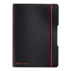 Caiet Herlitz, my.book flex, A5, 40 file, 70 g/mp dictando, coperta neagra,