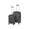 Set 2 Valize Leziter TraveLux Max V ABS Negru - Dimensiuni Cabina 50x40x20cm si Medie 68x45x25cm, Roti Duble, Combinatie Numerica