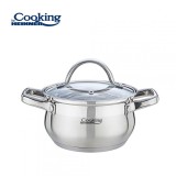 Semiola inox + capac 18 x 10.5 cm, 2.6 L, Baza inductie, AMIRA, Heinner