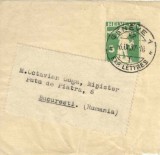 A4530N Octavian Goga, 1937, fragment de plic destinat acestuia la București