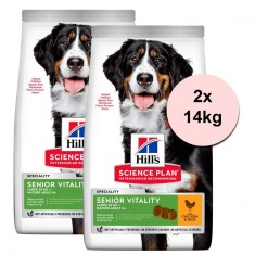 Hill&amp;amp;#039;s Science Plan Mature Senior Vitality Large Breed Chicken 2 x 14 kg foto