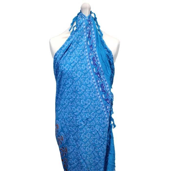 Sarong Mandala - Albastru si Portocaliu