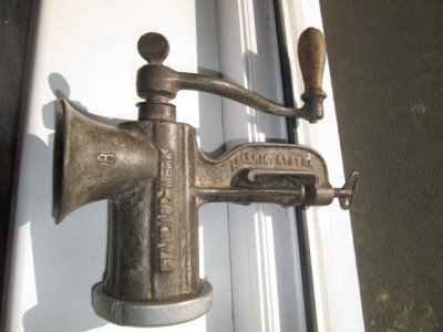 2150-Masina veche de macinat fonta marca Standard Werk, American system fonta. foto