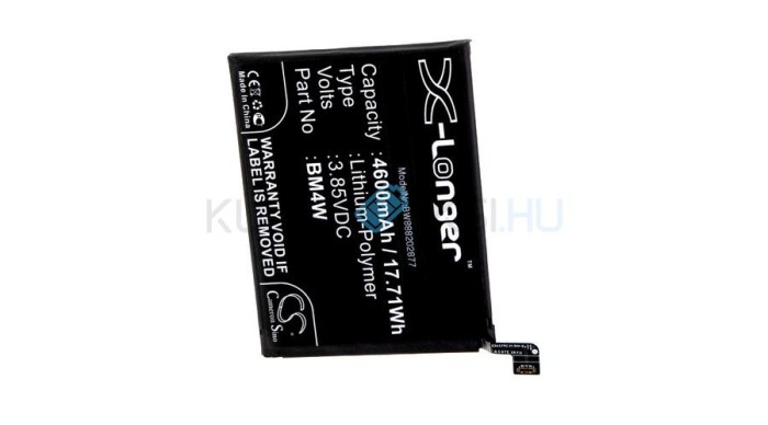 Baterie de telefon mobil VHBW Redmi / Xiaomi BM4W - 4600mAh, 3.85V, Li-polymer