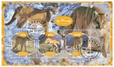 Timbre Gabon 2020 - Fauna Pume, Set Complet Colita + Bloc