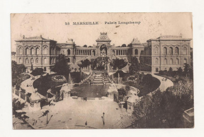 K2 Carte Postala Franta, circulata 1920 Marseille - Bucuresti, cenzura militara foto