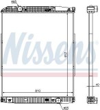 Radiator racire motor Mercedes Actros, Actros MP2 / MP3, Zetros Motor 1831, 1831 AK, 1831 K, 1831 L, 1831 LL, 1831 LS, 1831 S, 1832, 1832 AK, 1832