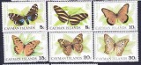 DB1 Fauna Fluturi 1977 Cayman Ins. 6 v. MNH, Nestampilat