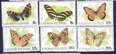 DB1 Fauna Fluturi 1977 Cayman Ins. 6 v. MNH