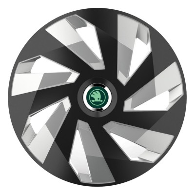 Set 4 Capace Roti pentru Skoda Nou Verde, model Vector Mix, R15, SKODA foto