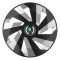Set 4 Capace Roti pentru Skoda Nou Verde, model Vector Mix, R15, SKODA