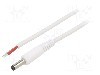 Cablu alimentare DC, cabluri, DC 4,8/1,7 mufa, alb, 0,5m, WEST POL - P48-TT-C100-050WH