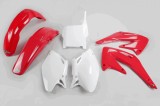 MBS Kit plastice Honda CRF 450 2004, alb/rosu, culoare OEM, Cod Produs: HOKIT107999