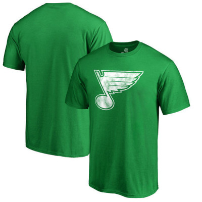St. Louis Blues tricou de bărbați green St. Patrick&amp;acute;s Day White Logo - L foto