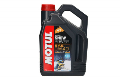 MOTUL 4T 0W40 sintetic Snowpower silnk&amp;oacute;w 4-timpi snowmobilul. motociclete. quad. 4 litri foto