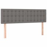 Cumpara ieftin Tablii de pat, gri inchis, 144x5x78/88 cm, textil