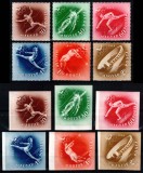 Ungaria 1952, Mi #1247-1252**, dant + nedant, sport, Olimpiada Helsinki, MNH!, Nestampilat