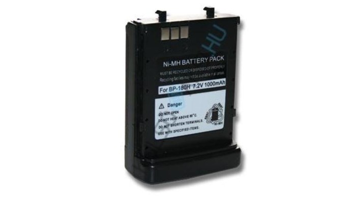 &Icirc;nlocuire baterie radio VHBW pentru Icom BP-173, BP-180H, BP-180 - 1000 mAh 7,2 V NiMH