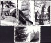 M316 Lot de 4 poze cu biserica fortificată din Hărman, 1964