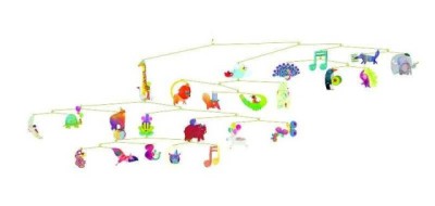 Decoratie mobila Animale vesele, Djeco foto