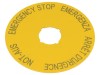 Tăbliță descriptivă pentru butoane de siguranță 90mm