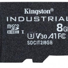 Card de memorie Kingston Industrial microSDHC, 8GB, UHS-U3, Clasa 10, 100MB/s