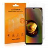 Set 3 Folii de protectie pentru Samsung Galaxy A42 5G, Kwmobile, Fata, Transparenta, 53807.1