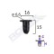 CLEMA FIXARE PRAG PENTRU VW SET 10 BUC 62341