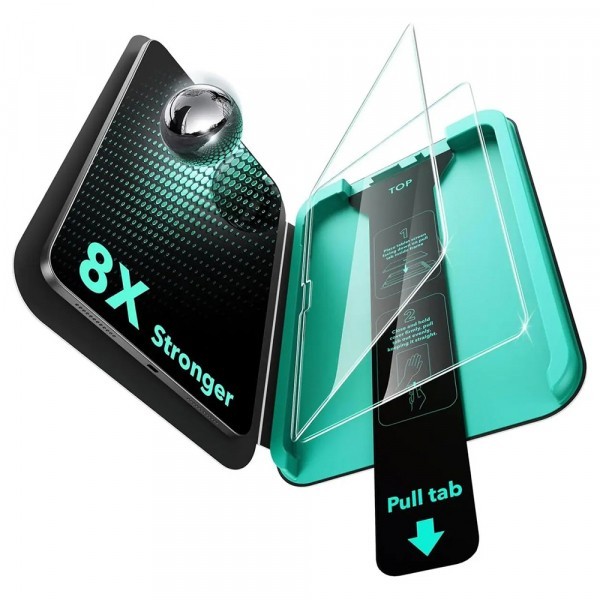 Folie de protectie Ecran ESR Armorite UltraFit pentru Apple iPad (2025) / (2022), Sticla Securizata, Full Glue, Set 2 bucati