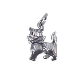 Pandantiv, jolie silver, argint 925, model pisica cu fundita, 1.5 g, 1 x 1.3 cm
