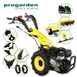 Pachet motocultor ProGarden Campo U16E 14 CP cu freza, cosire si pluguri