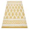 Covor ECO SISAL BOHO MOROC Caro 22297 franjuri - două niveluri de l&acirc;nă galben / cremă, covor reciclat, 117x170 cm