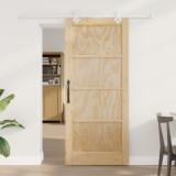 Ușă Glisantă vidaXL cu Set de Uși 86x198.5 cm din Lemn Solid de Pin, Ușă Interioară vidaXL &quot;ORKDAL&quot; 86x198.5x4 cm din Lemn Solid de Pin