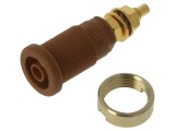 Conector banană 4mm, soclu, 1kVDC
