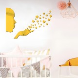 Sticker Acril Creativ, Auriu, Love