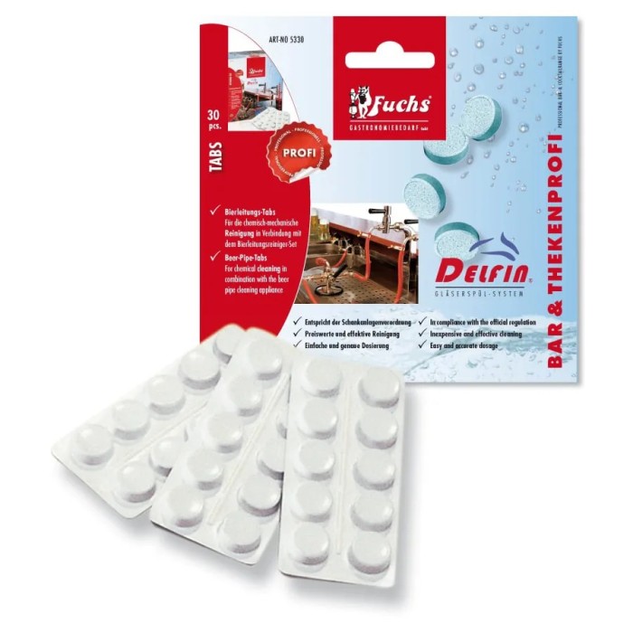 Reinigungsmittel, Reinigungstabs f&uuml;r Bierleitungsreiniger-Set - 30 Stck.