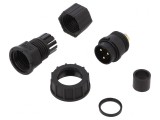 Mufă Circulară 3-Pin Aurită 20A