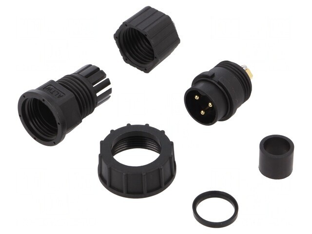 Mufă Circulară 3-Pin Aurită 20A