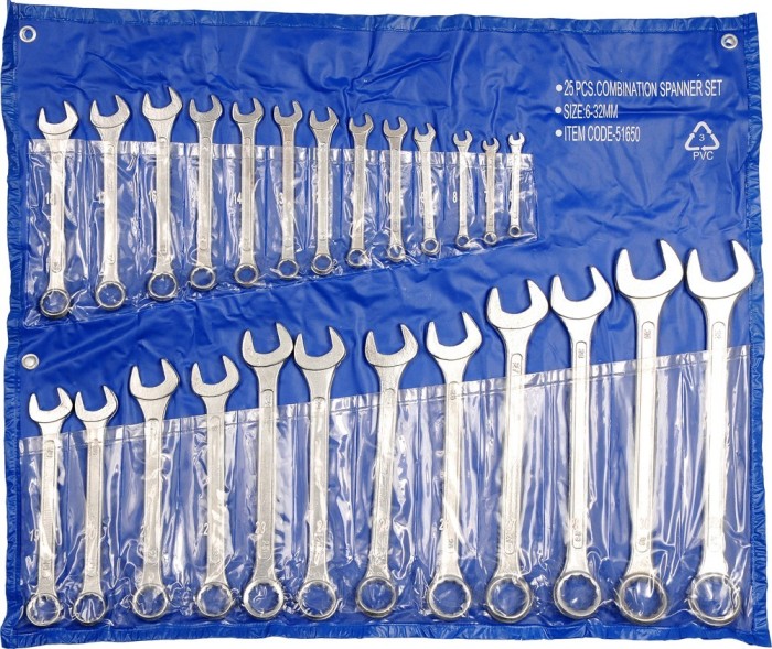 Set 25 chei combinate 6-32 mm etui VOREL