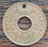 (M1937) MONEDA EAST AFRICA - 1 CENT 1955, ADMINISTRATIE BRITANICA, GAURITA