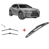 Cumpara ieftin Set 3 stergatoare LEXUS UX (_AA1_, _AH1_, _MA1_) 2018, parbriz si luneta, Valeo Silencio