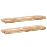 Cumpara ieftin Rafturi plutitoare 2 buc. 100x20x4cm lemn masiv acacia netratat