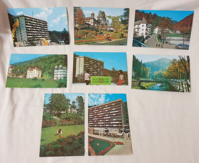 Carte Postala veche - SLANIC MOLDOVA - Lot x 8 bucati vederi foto